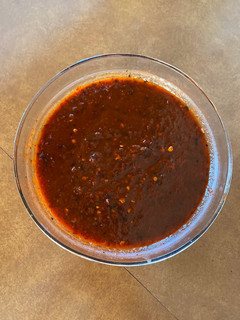 Una foto de Salsa asada (chile guajillo y jitomates)
