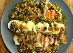 Una foto de Salpicón de langosta. Receta tradicional revisada