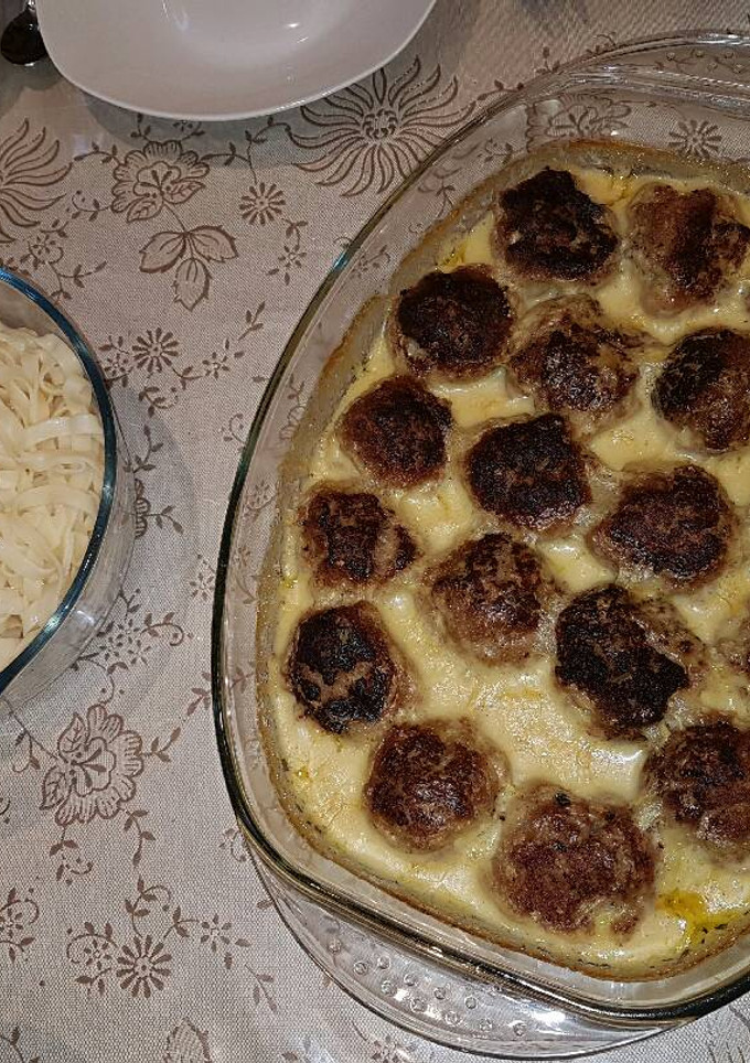 صورة لوصفة كرات اللحم السويدية