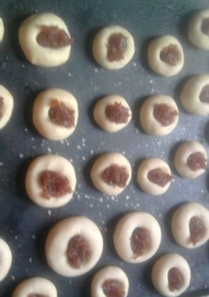 Una foto de Pepas con dulce de membrillo