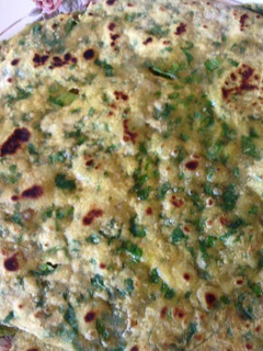 A picture of Palak Chapati.