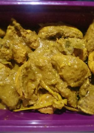 Foto resep Ayam ungkep bumbu kuning