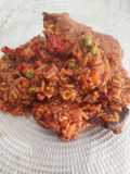 Arroz con costilla adobadas