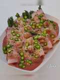 Jambon au porto et aux asperges