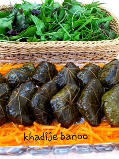 عکسی از دستور دلمه برگ مو