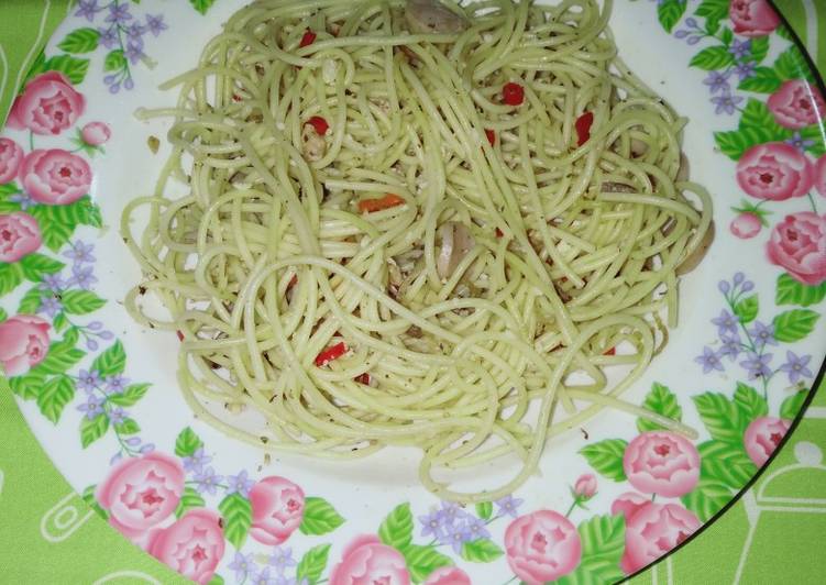 Resep 190. Spaghetty Aglio Olio by Uliz Kirei Anti Gagal