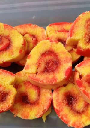 Foto resep Bolu gulung motif 2 telur