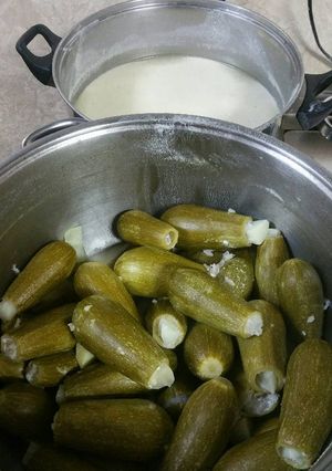 صورة لوصفة كوسا محشي مع لبن