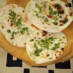 A picture of Homemade naan.