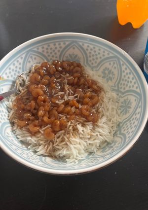 Une photo de Riz aux crevettes sucrées-salées