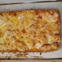 Una foto de Solomillo de pavo estilo pizza