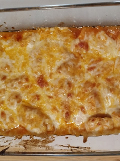 Una foto de Solomillo de pavo estilo pizza