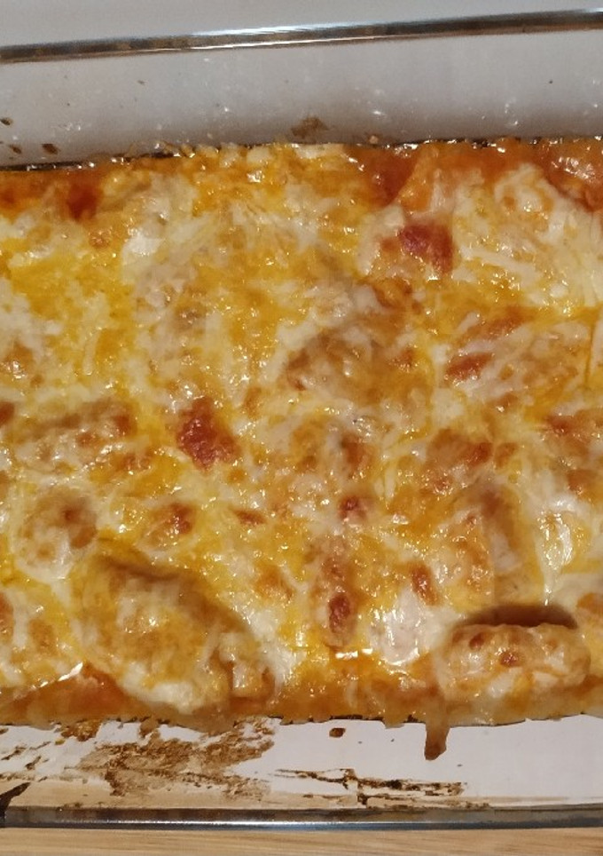 Una foto de Solomillo de pavo estilo pizza