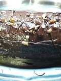 Brazo de gitano (Pionono con cobertura de chocolate y almendras)