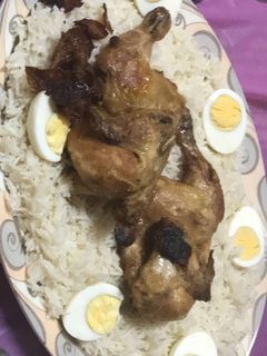 صورة لوصفة دجاج مقلي مع الأرز