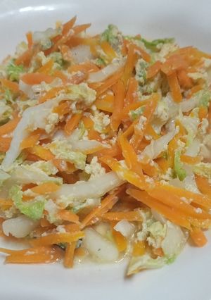 Foto resep Orak arik telur wortel sawi putih