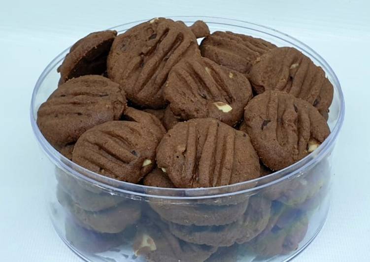 Choco almond cookies