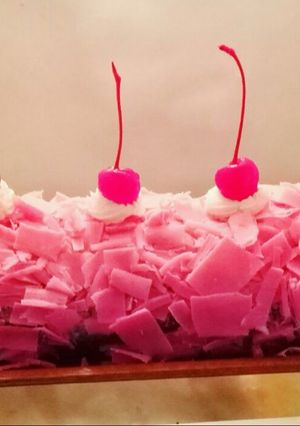 Foto resep Blackforest swiss roll