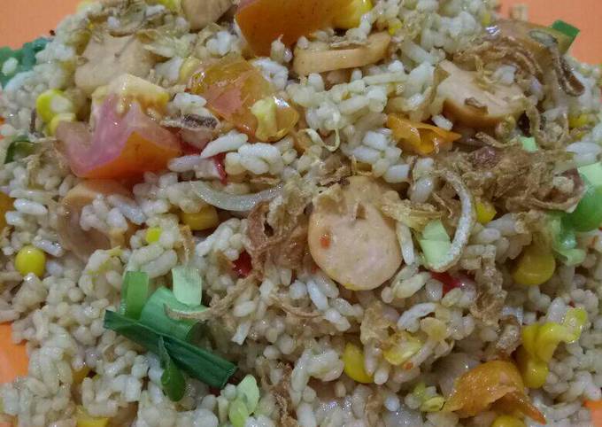 Resep Nasi Goreng Jagung Sosis Saus Tiram yang Menggugah Selera