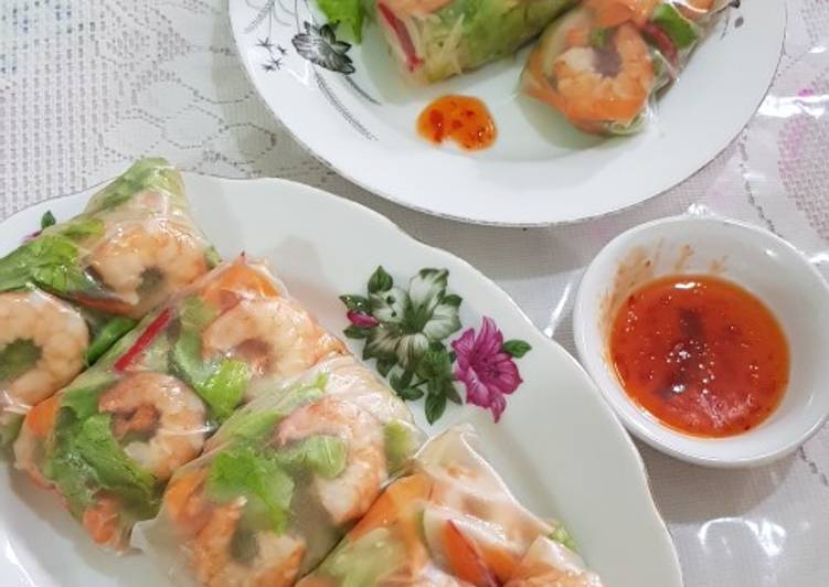 Langkah Mudah untuk Membuat Vietnamese Spring roll, Lezat Sekali