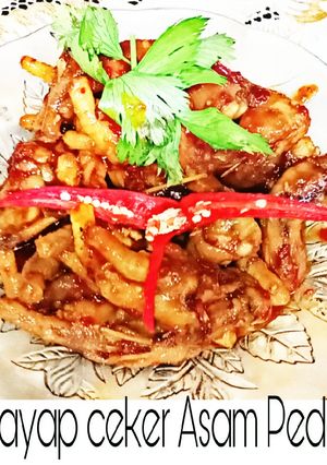 Foto resep Ceker sayap santan Asam pedas