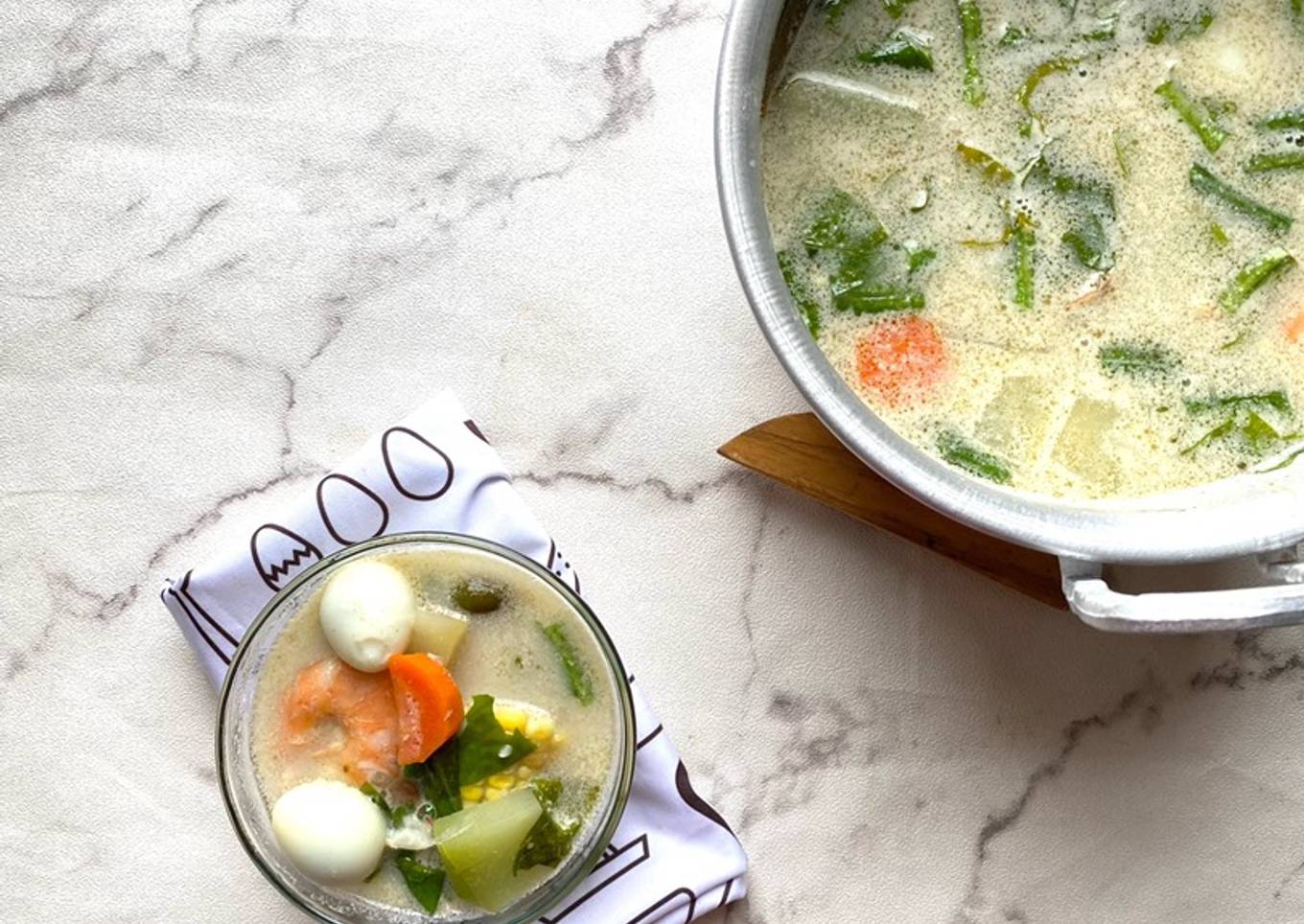 Sayur Lodeh Telur Puyuh Udang