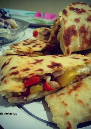 صورة لوصفة كساديا الدجاج