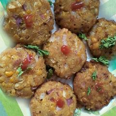 A picture of Chole kebab.