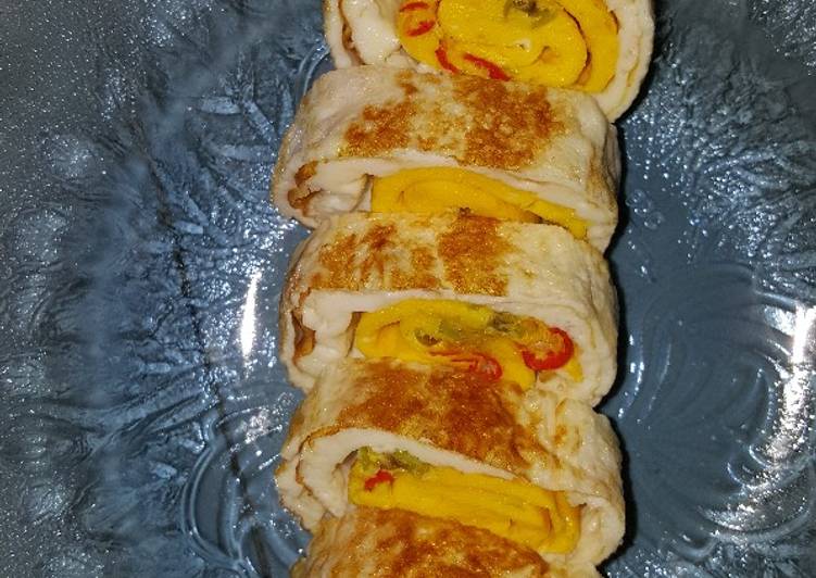 Telur dadar gulung ala korea
