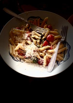 Une photo de Penne rigate sauce tomate