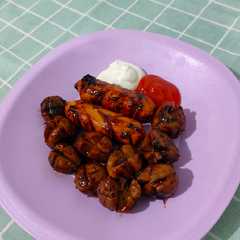 A picture of Sosis & Bakso bakar pedas manis 🍢🍡.