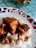 Chicken adobo with Chicken gizzard and liver