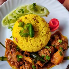 A picture of Basanti Pulao.