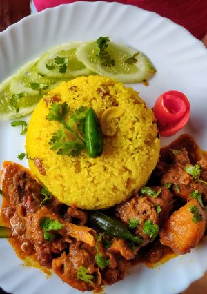 A picture of Basanti Pulao.