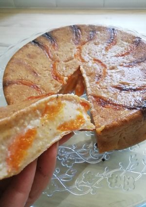 Une photo de Flan aux abricots Vegan