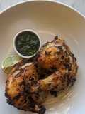 Spiced chicken with chutney
