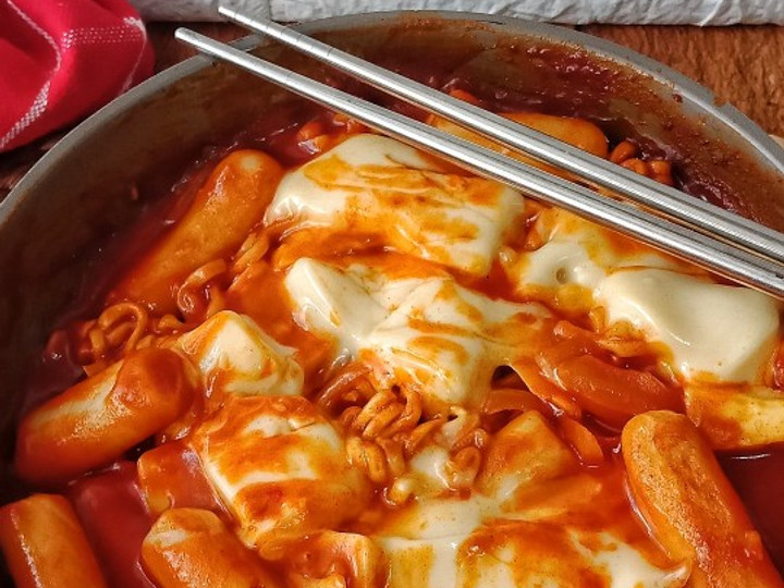 Resep Rabokki/ramen tteokbokki, Bisa Manjain Lidah