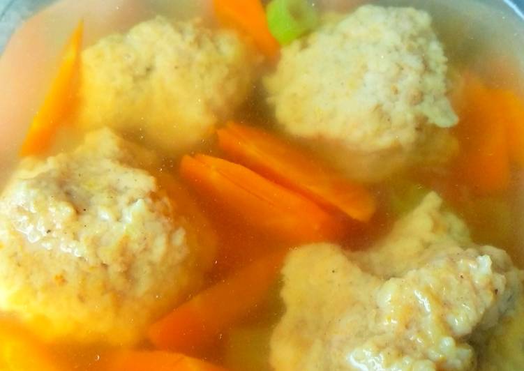 Cara Gampang Menyiapkan Sop Baso Udang Oatmeal (Eat Clean), Bisa Manjain Lidah