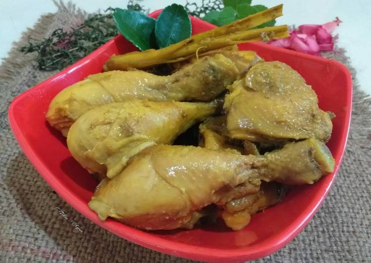 Resep Ayam Ungkep Bumbu Kuning, Lezat