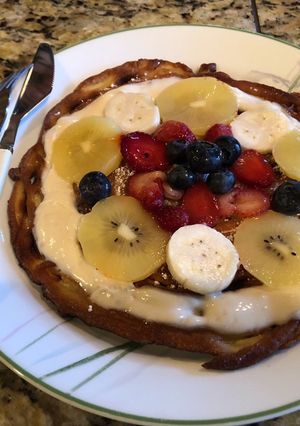 Hình của món Funnel cake.