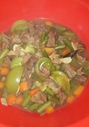 Foto resep Asem Asem Buncis dan Daging