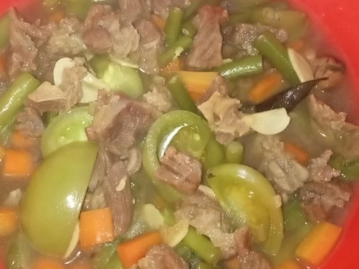 Cara Mudah Menyiapkan Resep Asem Asem Buncis dan Daging yang Menggugah Selera Anti Ribet, Mantap Sekali