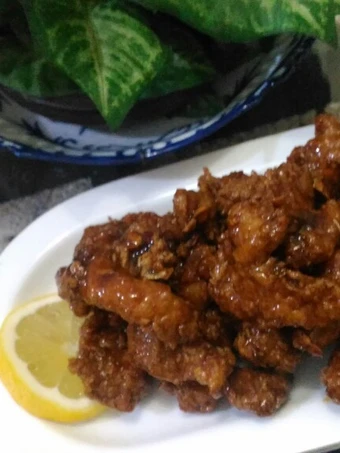 Langkah Mudah untuk Membuat Resep Korean Honey Butter Lemon Chicken #SeninSemangat yang Lezat Anti Ribet, Uenak Banget