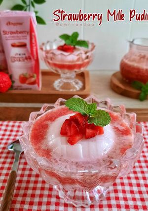 Foto resep Strawberry Milk Pudding
