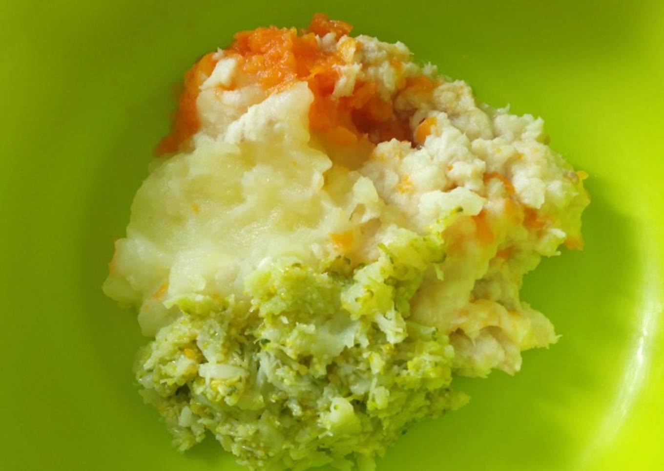 Cheesy Mashed Potato & Brokoli MPASI 7m+