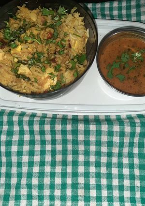 A picture of Egg Biryani.