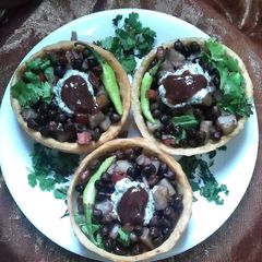 A picture of Katori chaat.