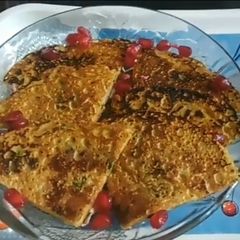 Gram flour chilla A picture of Gram flour chilla.