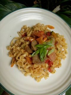 Foto resep Mie setan level teri 😈😂