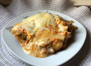 صورة لوصفة لزانيا الدجاج والاجبان 😋
